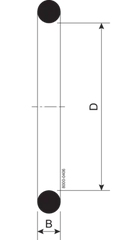 O-RING R DN65 EPDM