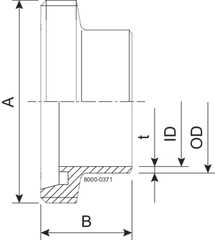 MALE SC DN65 HSF0 1.4307