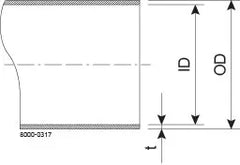TUBE DN40 41X1.5 BD 1.4307