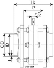 VALVE LKB F DN125 DIN W/W