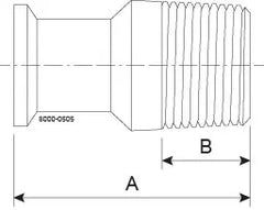 21MP-1/2 X 1/4-316L-PL
